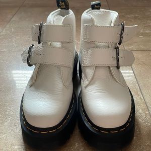 White platform Dr Martens
